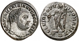 (300-301 d.C.). Galerio Maximiano. Tesalónica. Follis. (Spink 14370) (Co. 78) (RIC. 22b). 9,59 g. EBC/EBC-.
