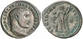 (310 d.C.). Maximino II, Daza. Antioquía. Follis. (Spink 14851) (Co. 55) (RIC. 133c). 6,18 g. EBC.