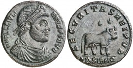 (362-363 d.C.). Juliano II. Sirmium. Doble maiorina. (Spink 19152) (Co. 38) (RIC. 106). 8,30 g. MBC+.