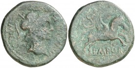 Emporiae (Sant Martí d'Empúries). As. (FAB. 1262) (ACIP. 1097). 9,20 g. BC+.