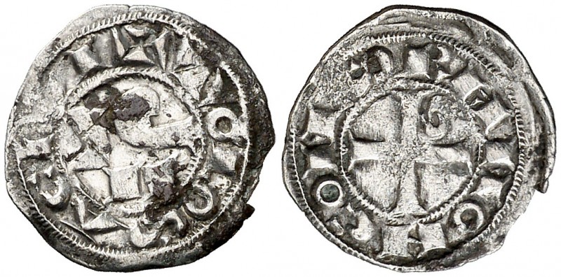 Comtat de Tolosa. Ramon VI (1194-1222) y Ramon VII (1222-1249). Tolosa. Òbol. (C...