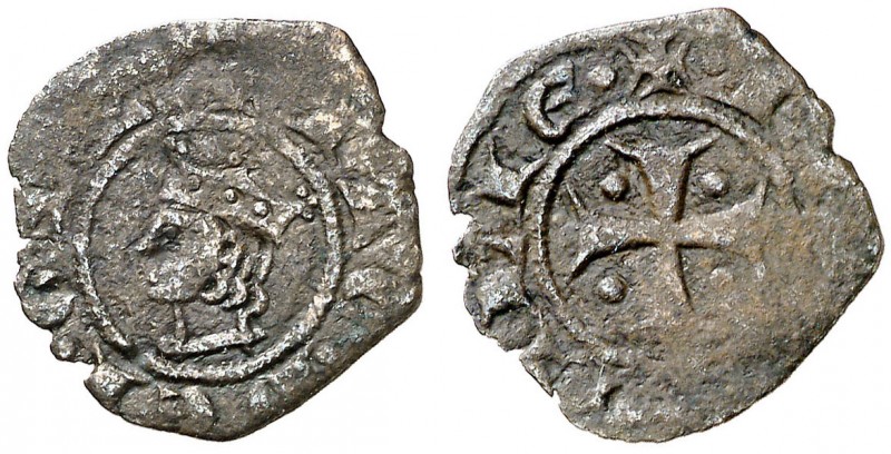 Jaume II (1291-1327). Sicília. Diner. (Cru.V.S. 360.1) (Cru.C.G. 2178a) (MIR. 18...