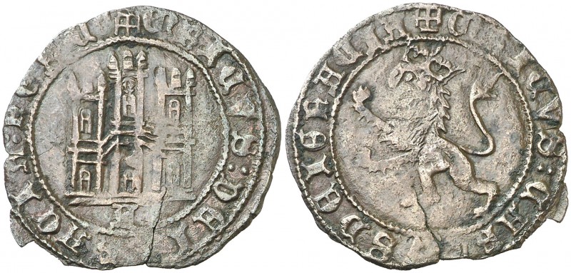 Enrique IV (1454-1474). Ávila. Maravedí. (AB. 790). 2,83 g. Leve grieta. Ex Áure...