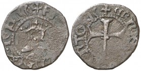 s/d. Felipe II. Mallorca. 1 diner. (AC. 3) (Cru.C.G. 4258). 0,81 g. Escasa. BC+.