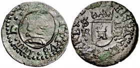 1661. Felipe IV. Sevilla. R. 4 maravedís. (AC. 267). 1,08 g. Rara. MBC-.