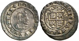 1663. Felipe IV. Granada. N. 8 maravedís. (AC. 342). 2,80 g. MBC+.