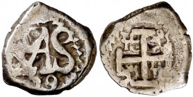 1629. Felipe IV. Potosí. 1/2 real. (AC. 577). 1,95 g. Escasa. MBC-.