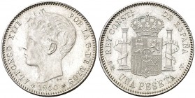 1900*1900. Alfonso XIII. SMV. 1 peseta. (AC. 59). 5,05 g. EBC.