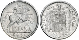 1941. Franco. 10 céntimos. (AC. 9). 1,84 g. Escasa. EBC.