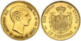 1878*1962. Franco. DEM. 10 pesetas. (AC. 168). 3,21 g. S/C-.
