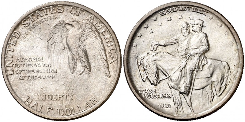 1925. Estados Unidos. Filadelfia. 1/2 dólar. (Kr. 157). 12,50 g. AG. Memorial St...