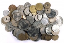 1925 a 1999. Lote de 225 monedas de diversos valores, la mayoría de Franco y Juan Carlos I. A examinar. BC/S/C.