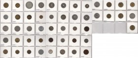 s. XX. Egipto. Lote de 49 monedas, todas diferentes. A examinar. BC/S/C.