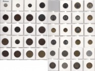 s. XX. Marruecos. Lote de 43 monedas, todas diferentes. A examinar. MBC-/S/C.