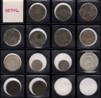 Nepal. Lote de 11 monedas en plata y 2 en cobre. Total 13 monedas. A examinar. BC/EBC.