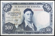 1954. 500 pesetas. (Ed. D69b) (Ed. 468b). 22 de julio, Zuloaga. Serie S. S/C.