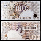 1992 (1993). Holanda. De Nederlandsche Bank. 100 gulden. (Pick 101). 9 de enero (7 de septiembre). Muy escaso. S/C