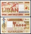 2004. Líbano. Banco de Líbano. 20000 libras. (Pick 87). S/C.