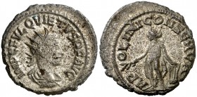 (260-261 d.C.). Quieto. Antoniniano. (Spink 10819) (S. 4) (RIC. 3). 4,52 g. Plateado original íntegro. Muy escasa. MBC+.