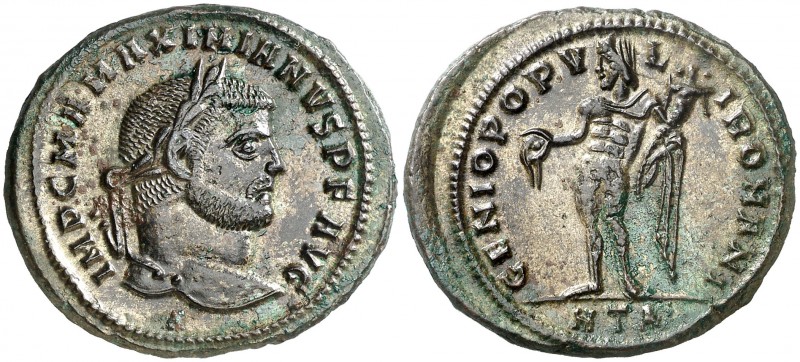(296-297 d.C.). Maximiano Hércules. Heraclea. Follis. (Spink 13265) (Co. 184) (R...