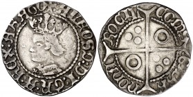 Alfons IV (1416-1458). Perpinyà. Croat. (Cru.V.S. 825.2) (Cru.C.G. 2868b). 3,01 g. Ex Áureo & Calicó 24/01/2019, nº 147. MBC-/MBC.