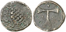 Tarragona. Mig senyal. (Cru.L. 2149) (Cru.C.G. 3867). 4,76 g. Escasa. MBC.