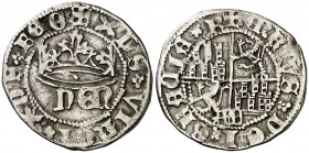 Enrique IV (1454-1474). Segovia. Medio real. (AB. 725). 1,56 g. MBC.
