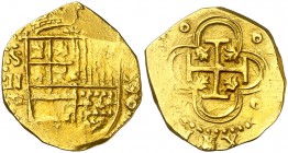 1590/89. Felipe II. Sevilla. . 2 escudos. (AC. 832). 6,74 g. MBC+.