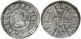 1640. Guerra dels Segadors. Barcelona. 1 sisè. (AC. 35). 4,70 g. Felipe IV. Escasa. MBC.