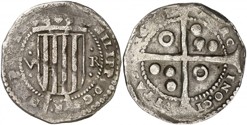 1641. Guerra dels Segadors. Barcelona. 5 real. (AC. 67). 10,84 g. A nombre de Fe...