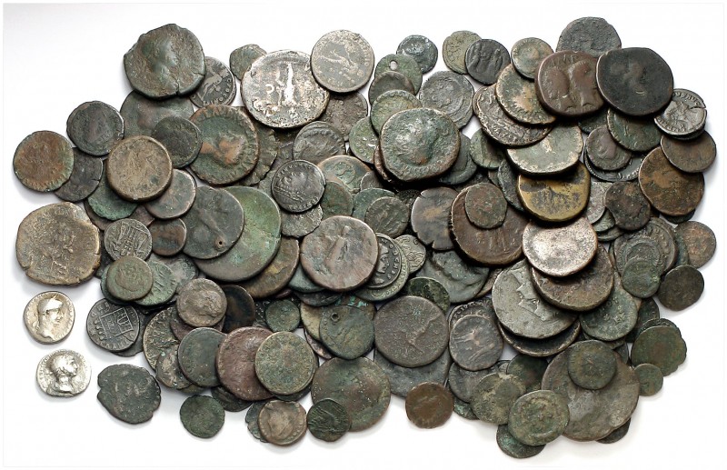 Lote de 181 monedas, distintos valores y periodos, incluye 5 ases de Castele (Li...