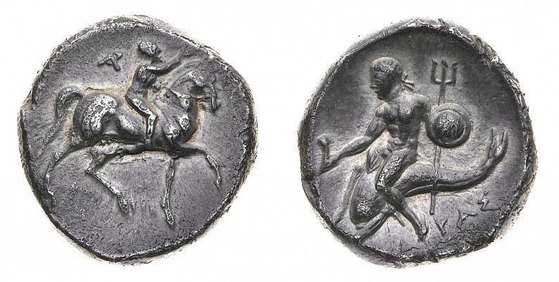 Monete della Magna Grecia
Calabria
Taranto - Didramma databile al periodo 344-...