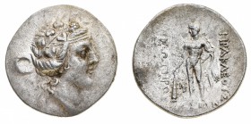 Monete Greche
Tracia
Thasos - Tetradramma databile al periodo 148-50 a.C. - Diritto: testa di Dioniso a destra, con corona d'edera - Rovescio: Eracl...
