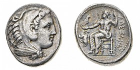 Monete Greche
Macedonia
Alessandro III (336-323 a.C.) - Tetradramma databile al periodo 336-323 a.C. - Zecca: Amphipolis - Diritto: testa di Eracle ...