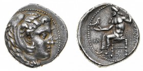 Monete Greche
Macedonia
Alessandro III (336-323 a.C.) - Tetradramma databile al periodo 325-323 a.C. - Zecca: Babylon - Diritto: testa di Eracle a d...
