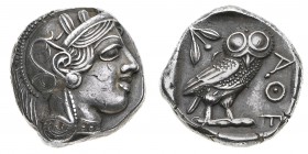 Monete Greche
Attica
Atene - Tetradramma posteriore al 449 a.C. - Diritto: testa di Atena a destra con elmo crestato e ornato di foglie - Rovescio: ...