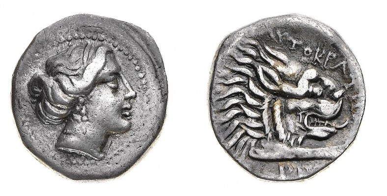 Monete Greche
Caria
Cnido - Dracma databile al periodo 390-330 a.C. - Diritto:...