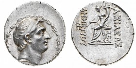 Monete Greche
Regno Seleucide
Demetrio I Soter (162-150 a.C.) - Tetradramma databile agli anni 153-152 a.C. - Zecca Antiochia ad Orontem - Diritto: ...