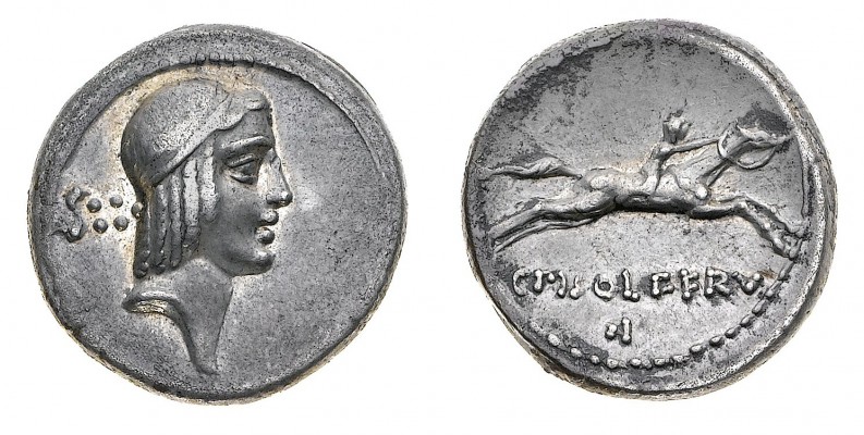 Monete Romane Repubblicane

Denaro al nome C. PISO L.F FRVGI databile al 67 a....