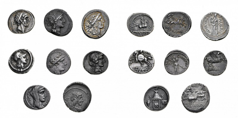 Monete Romane Repubblicane
Lotti
Secoli II/I a.C - Collezione di Denari compre...