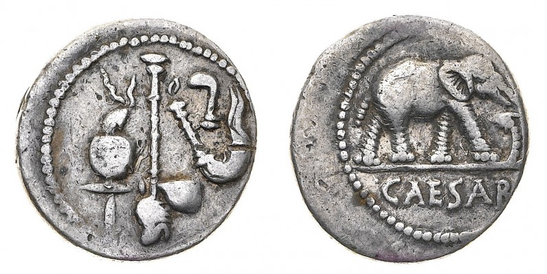 Monete Romane Pre-Imperiali

Giulio Cesare (49-44 a.C.) - Denario anonimo data...