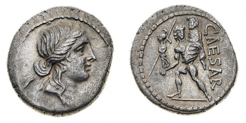 Monete Romane Pre-Imperiali

Giulio Cesare (49-44 a.C.) - Denaro databile algl...