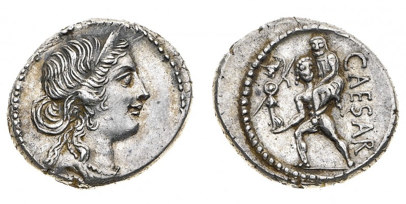 Monete Romane Pre-Imperiali

Giulio Cesare (49-44 a.C.) - Denaro databile agli...