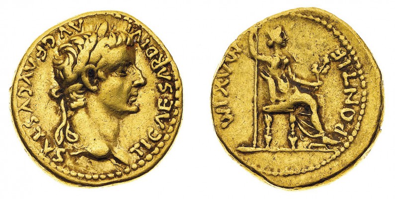 Monete Romane Imperiali
Tiberio (14-37 d.C.)
Aureo - Zecca: Lugdunum - Diritto...
