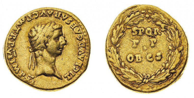 Monete Romane Imperiali
Claudio (41-54 d.C.)
Aureo databile agli anni 46-47 d....