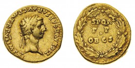 Monete Romane Imperiali
Claudio (41-54 d.C.)
Aureo databile agli anni 46-47 d.C. - Zecca: Roma - Diritto: testa laureata dell'Imperatore a destra - ...