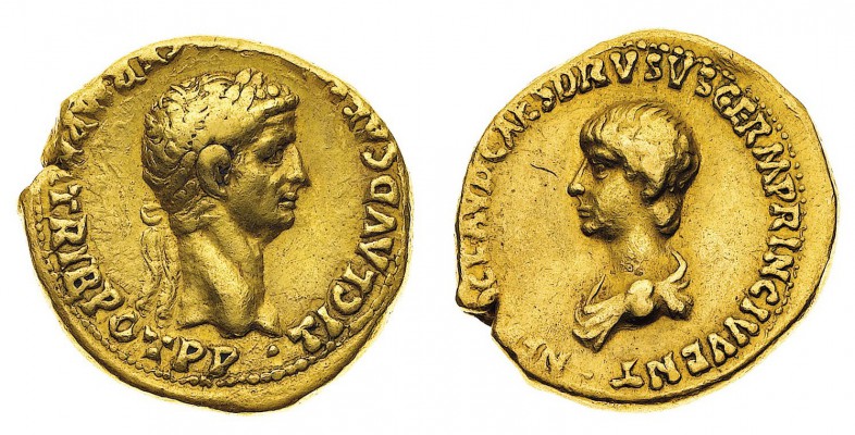 Monete Romane Imperiali
Claudio (41-54 d.C.)
Aureo databile al periodo 50-54 d...