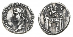 Monete Romane Imperiali
Claudio (41-54 d.C.)
Denaro al nome e con l'effigie di Nerone Claudio Druso, padre dell'Imperatore, databile al periodo 41-4...