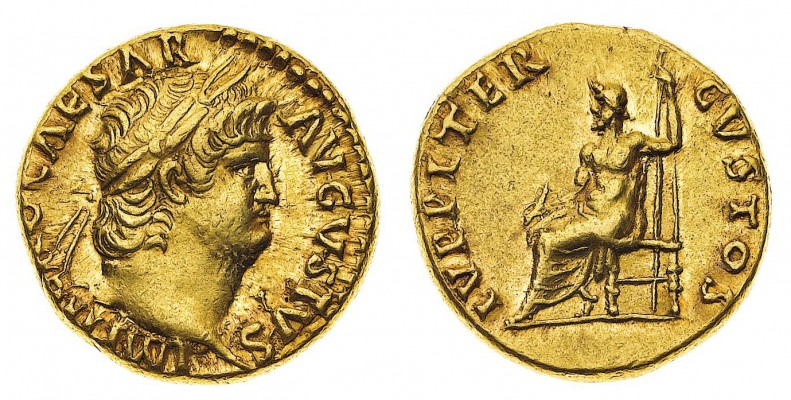 Monete Romane Imperiali
Nerone (54-68 d.C.)
Aureo databile agli anni 66-67 d.C...