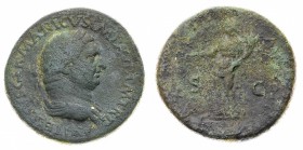Monete Romane Imperiali
Vitellio (69 d.C.)
Sesterzio - Zecca: Roma - Diritto: busto laureato e drappeggiato dell'Imperatore a destra - Rovescio: la ...